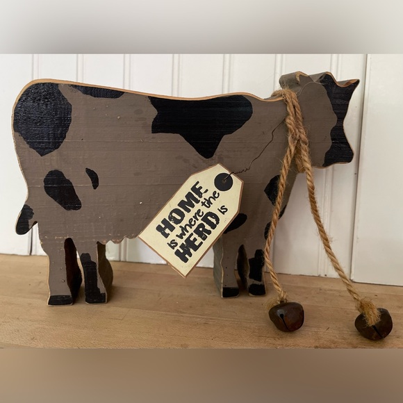 5 PIECE COLLECTION OF FARMHOUSE PRIMITIVE DECORATIVE HOME DECOR - Picture 6 of 8